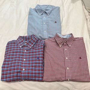 Lot of 3 Men’s Brooks Brothers Long Sleeve Button Down Polo Shirts Size M